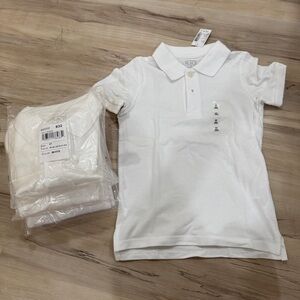 The Children’s Place Classic White Kids Polo Shirt Set of 7 NWT Size 5T